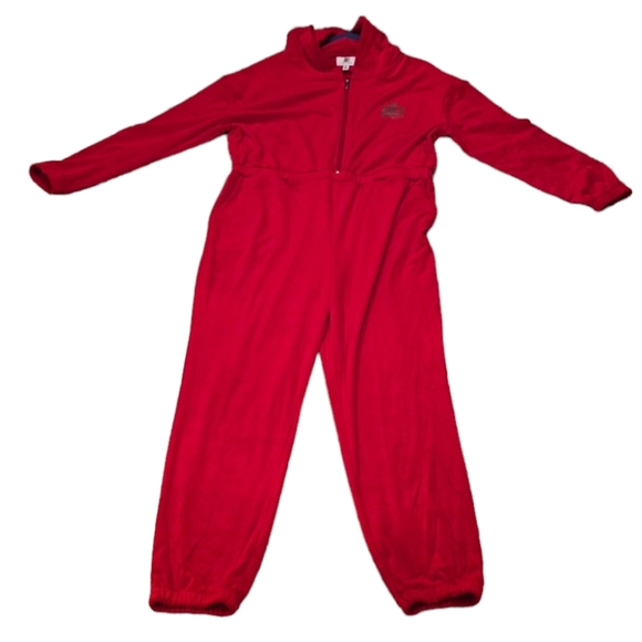 JUICY COUTURE WOMENS JUNIOR FUSCIA LONG SLEEVE VELVETEEN HOOD JUMP SUIT SIZE XL - Picture 7 of 16